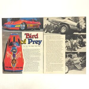 Vintage Pontiac Firebird War Eagle Funny Car Print Ad 1979 Mike Hamby Dale Pulde